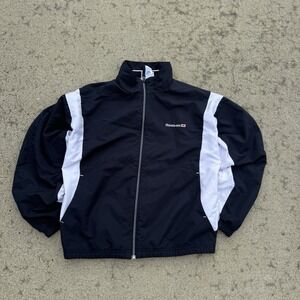VINTAGE  Reebok Classic Colorblock Windbreaker Jacket Men's M Black Full Zip